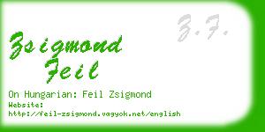 zsigmond feil business card